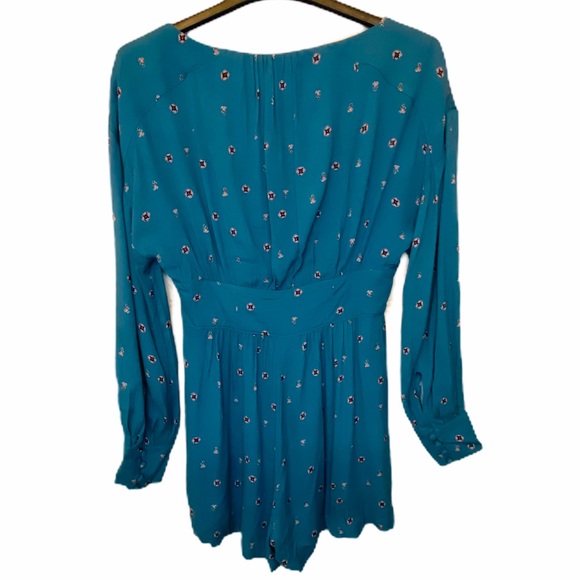 NWT Free People Green Combo Love Grows Romper - Picture 7 of 9